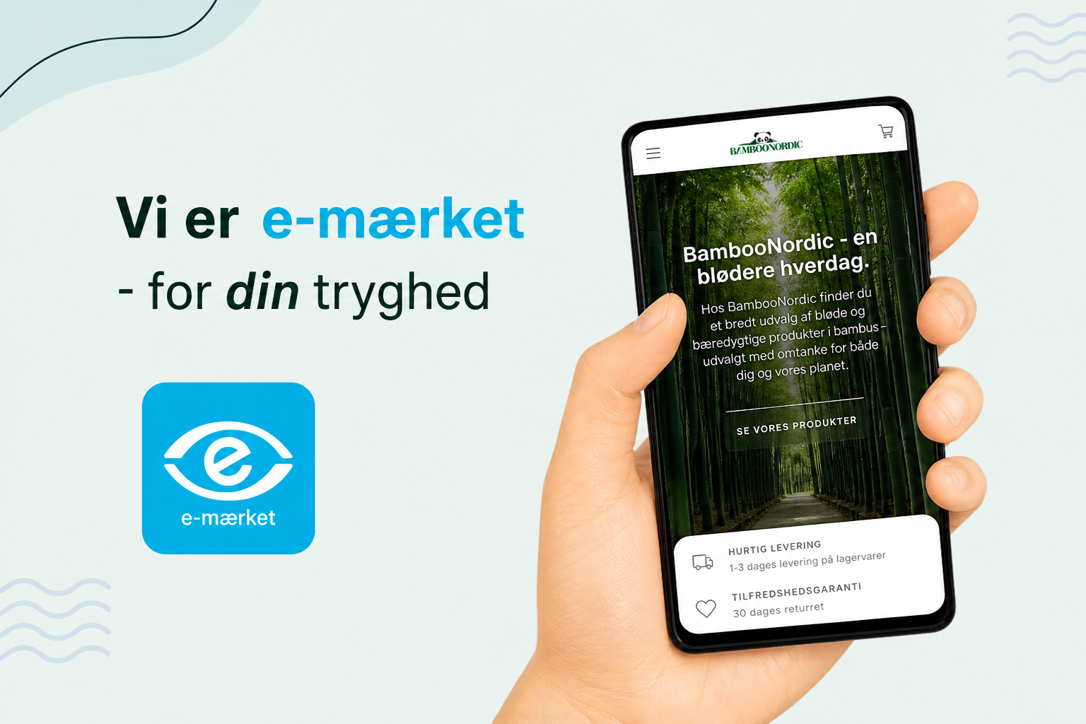 Vi er e-mærket – for din tryghed